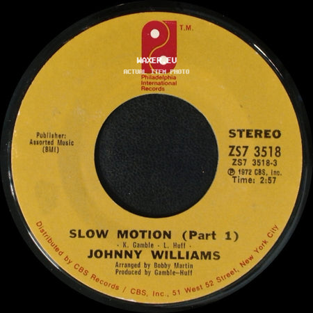Johnny Williams - Slow Motion (Part 1) / Shall We Gather By The Water side A