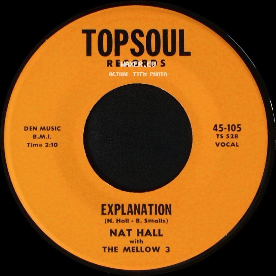 Nat Hall With The Mellow 3 - Explanation / A Broken Hearted Clown side A
