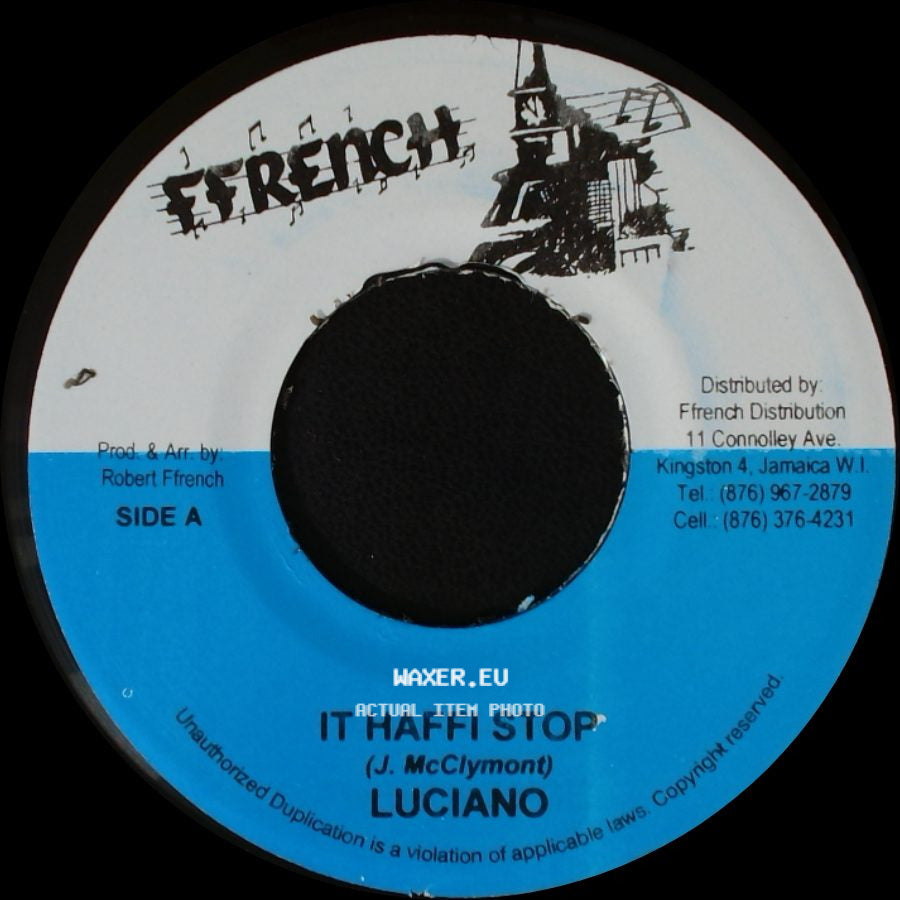 Luciano - It Haffi Stop / Saga Riddim side A
