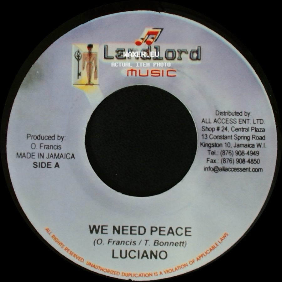Luciano / Luciano / Alkatraz - We Need Peace / We Need Peace side A