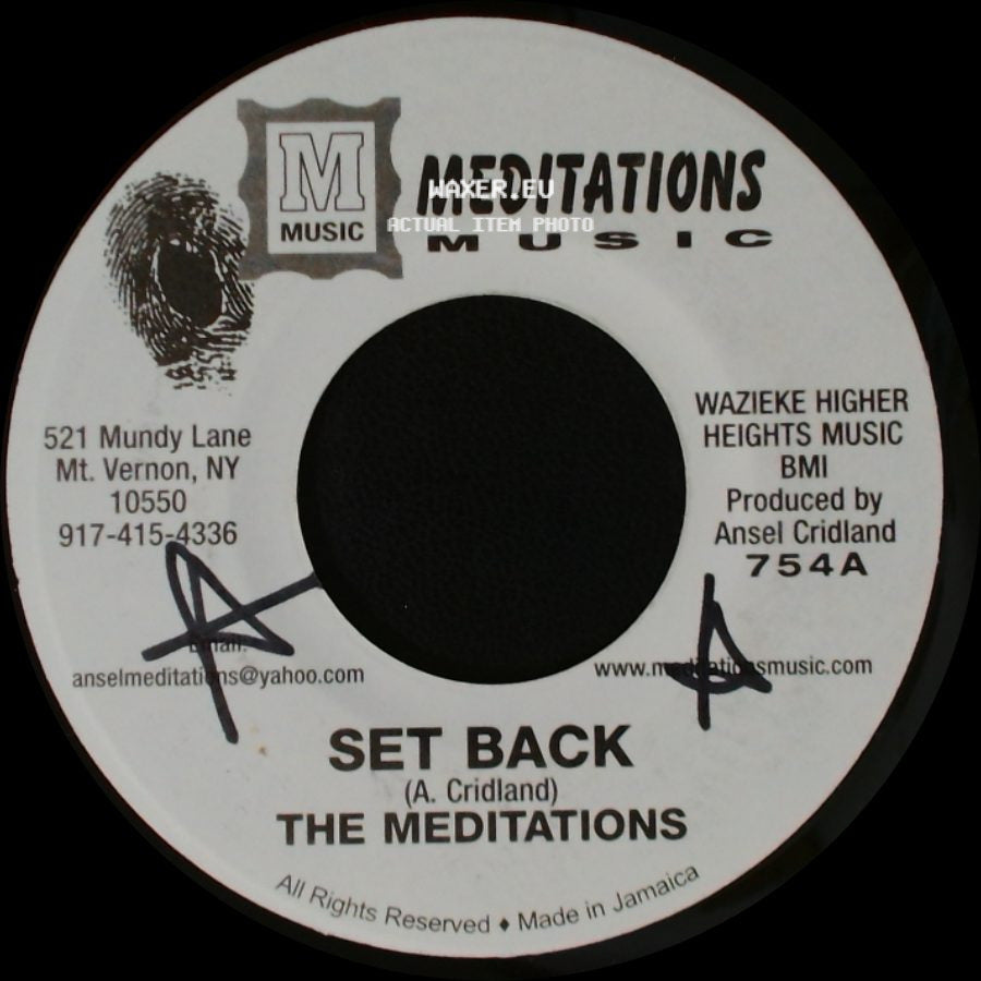 The Meditations - Version / Set Back side B