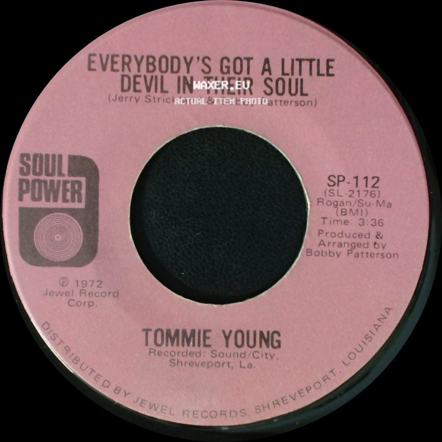 Tommie Young - Everybody's Got A Little Devil In Their Soul / Do You Still Feel The Same Way side A