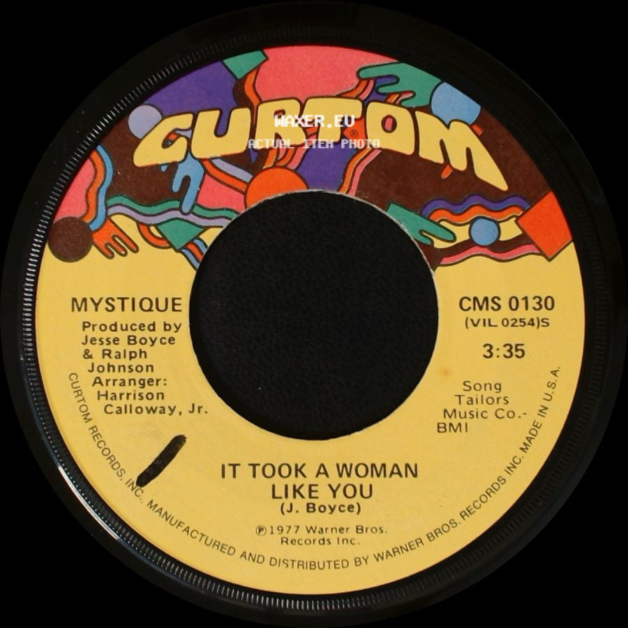 Mystique - Somebody, Somebody To Love Me / It Took A Woman Like You side B