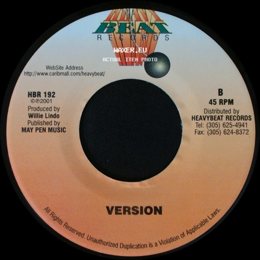 Glen Washington - Shut It Off / Version side B