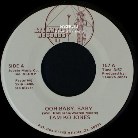Tamiko Jones - Ooh Baby, Baby / Boy, You're Growing On Me side A