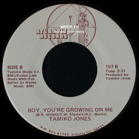 Tamiko Jones - Ooh Baby, Baby / Boy, You're Growing On Me side B