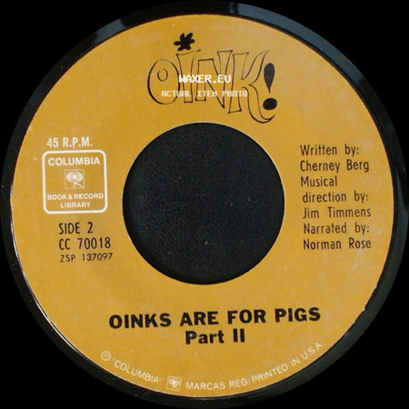 Unknown Artist - Oinks Are For Pigs Part I / Oinks Are For Pigs Part Ii side B