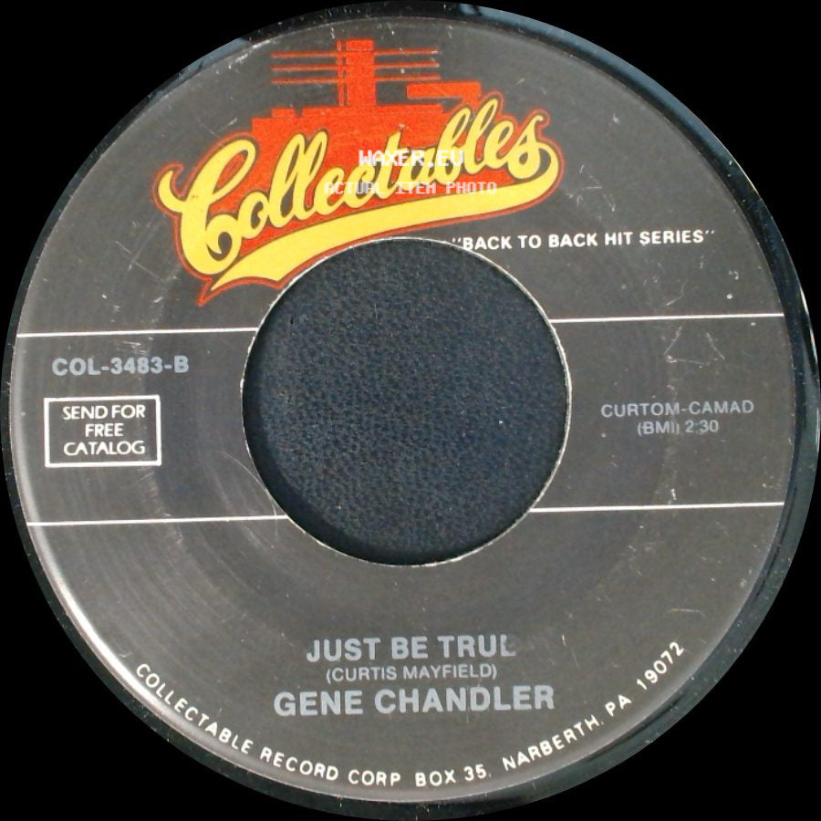 Gene Chandler - Bless Our Love / Just Be True side B