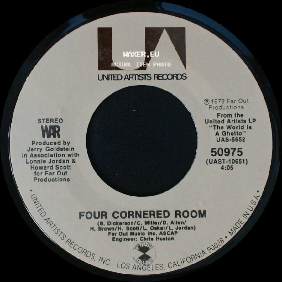 War - The World Is A Ghetto / Four Cornered Room side B