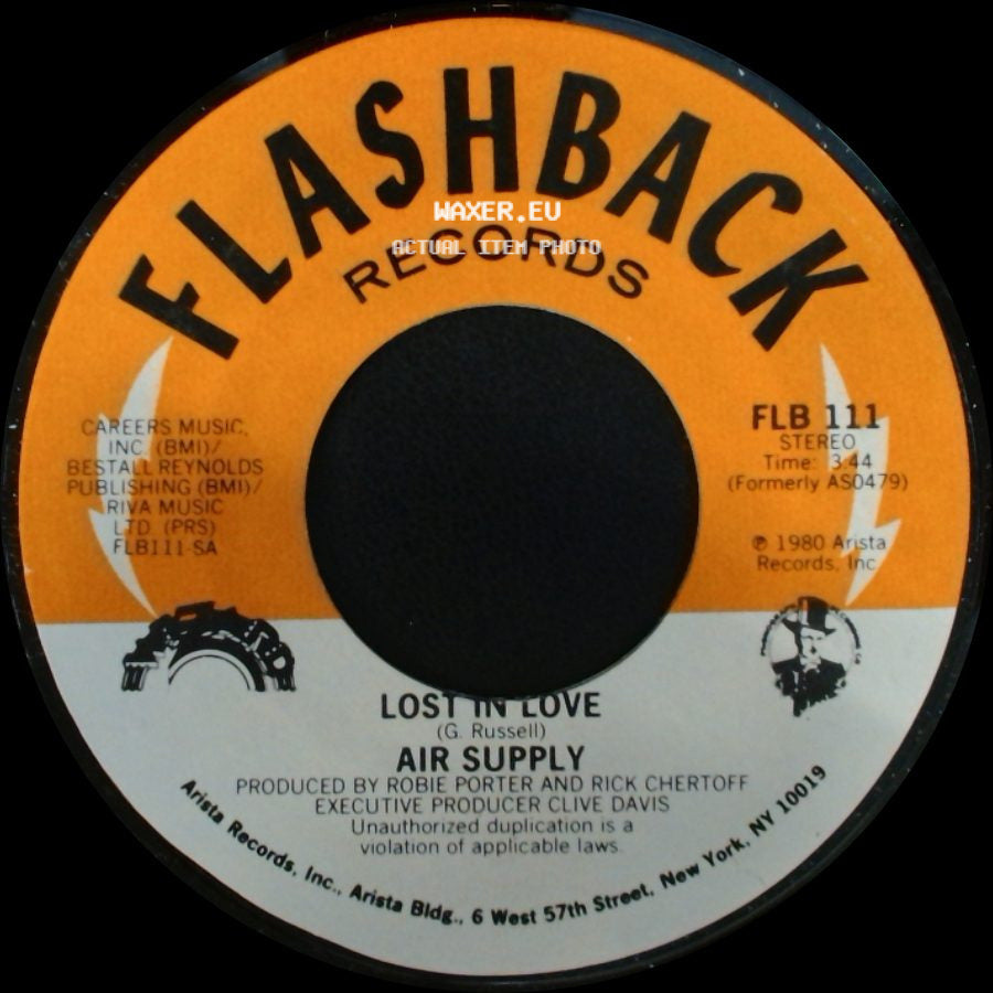 Air Supply - I Don't Want To Lose You / Lost In Love side B