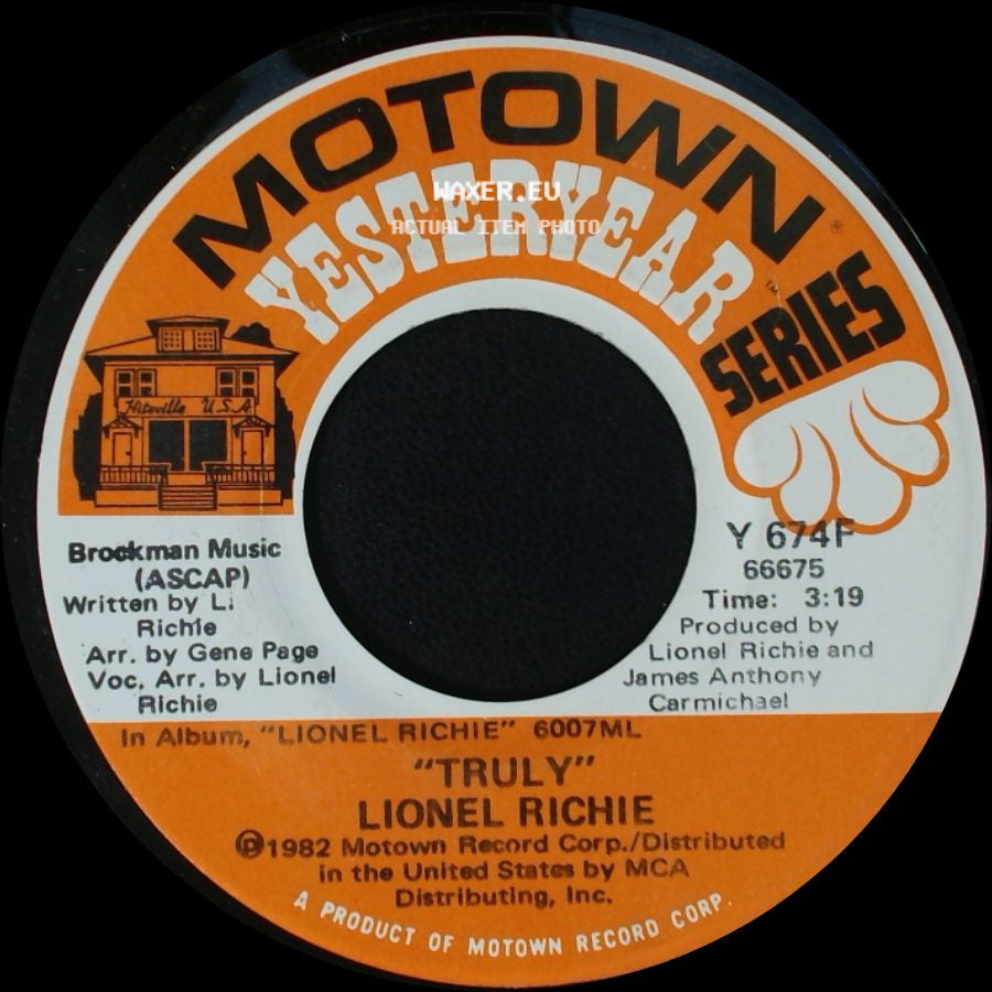 Lionel Richie - You Are / Truly side B