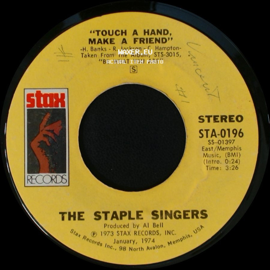 The Staple Singers - Touch A Hand, Make A Friend / Tellin' Lies side A