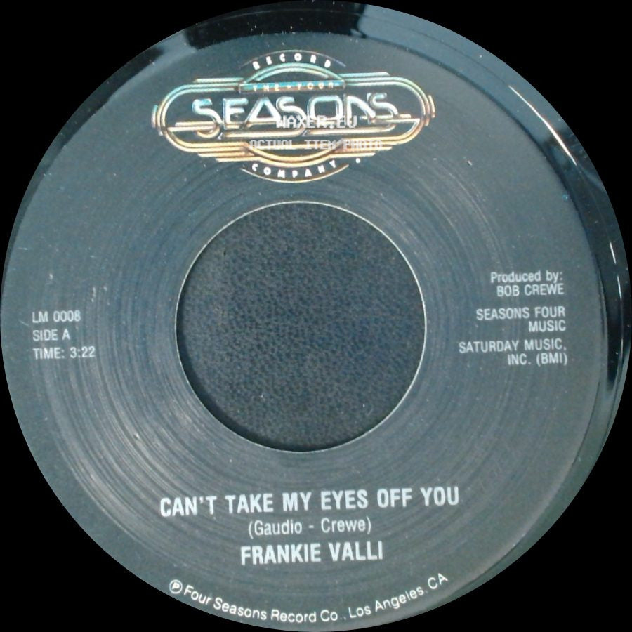 Frankie Valli - Can't Take My Eyes Off You / To Give (The Reason I Live) side A