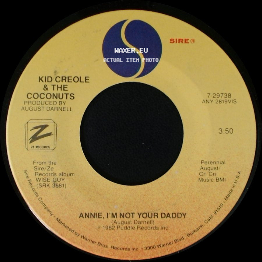 Kid Creole & The Coconuts - Imitation / Annie, I'm Not Your Daddy side B