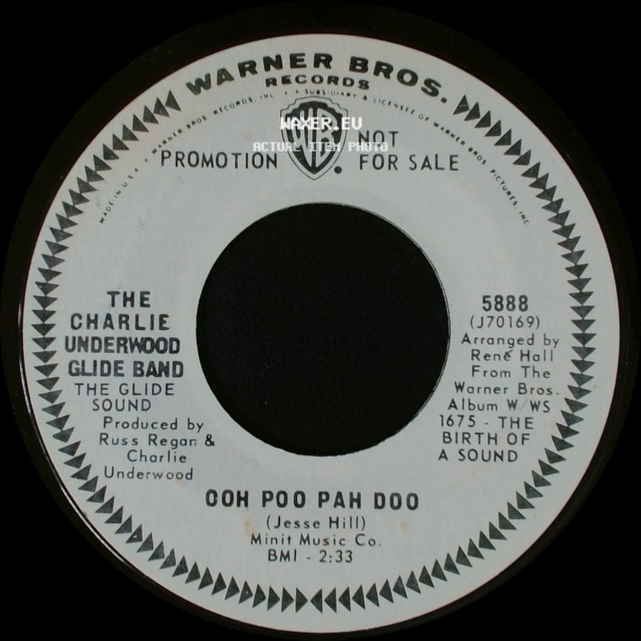 The Charlie Underwood Glide Band - Sunny / Ooh Poo Pah Doo side B