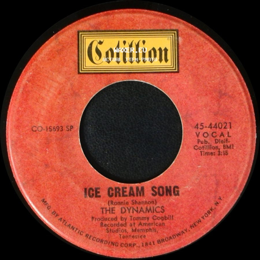 The Dynamics - The Love That I Lost / Ice Cream Song side B
