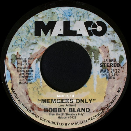 Bobby Bland - Members Only / I Just Got To Know side A