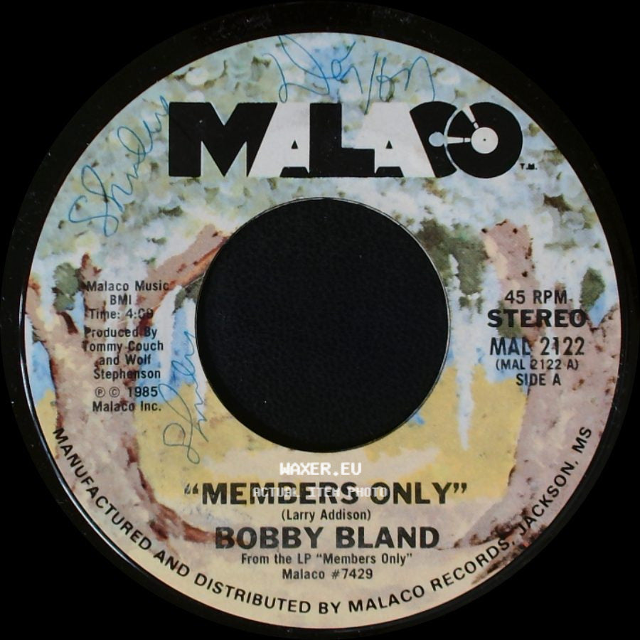 Bobby Bland - Members Only / I Just Got To Know side A
