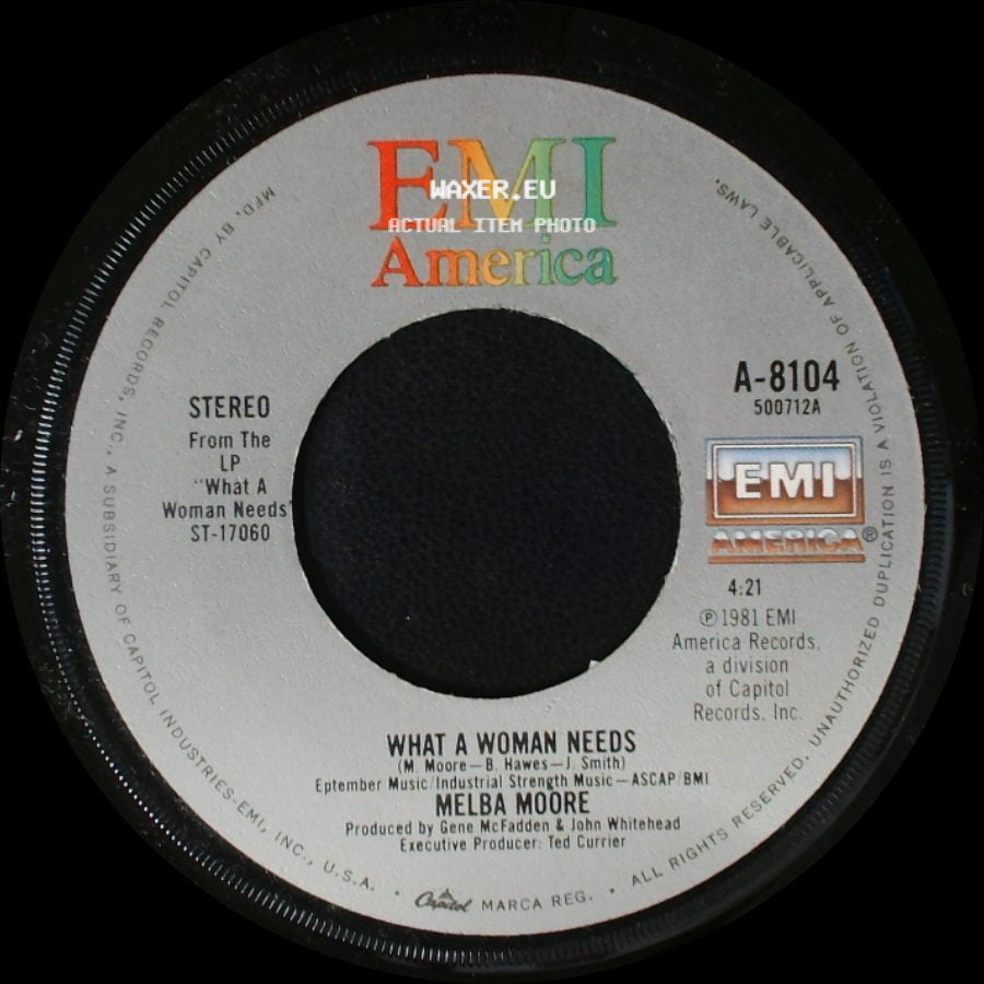 Melba Moore - Let's Stand Together / What A Woman Needs side B