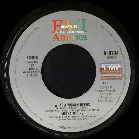 Melba Moore - Let's Stand Together / What A Woman Needs side B