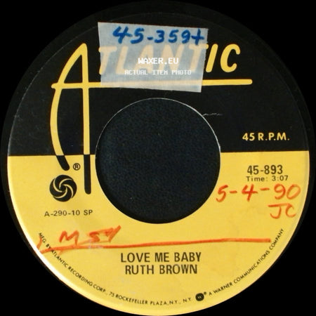 Ruth Brown - Happiness Is A Thing Called Joe / Love Me Baby side B