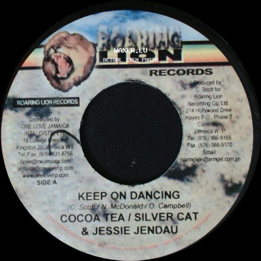 Cocoa Tea / Silver Cat & Jessie Jendau - Keep On Dancing / Riddim side A