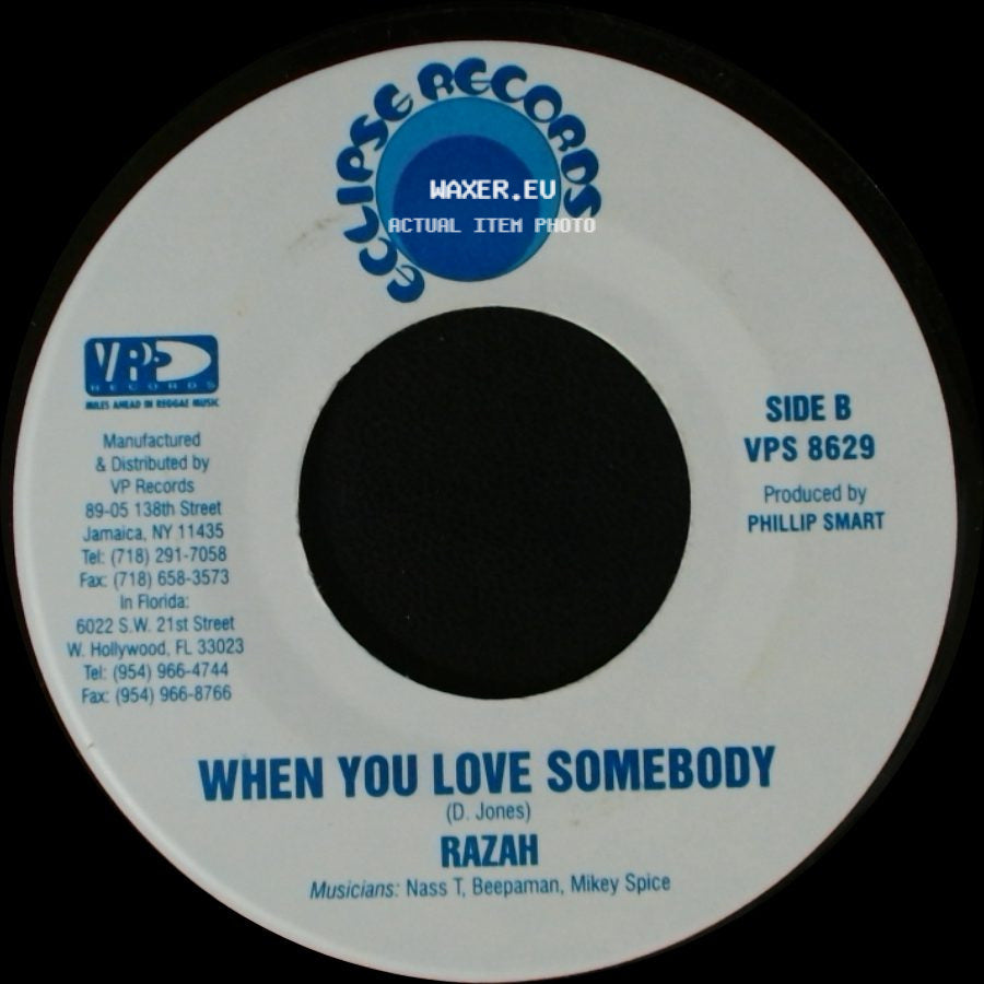 Razah - Moving To The Blue / When You Love Somebody side B