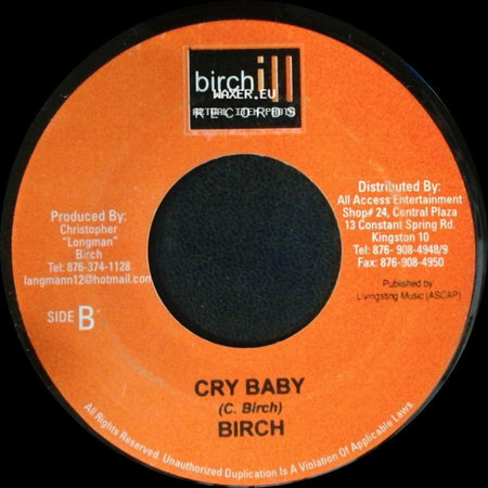 Sizzla / Birch - Thanks And Praise / Cry Baby side B