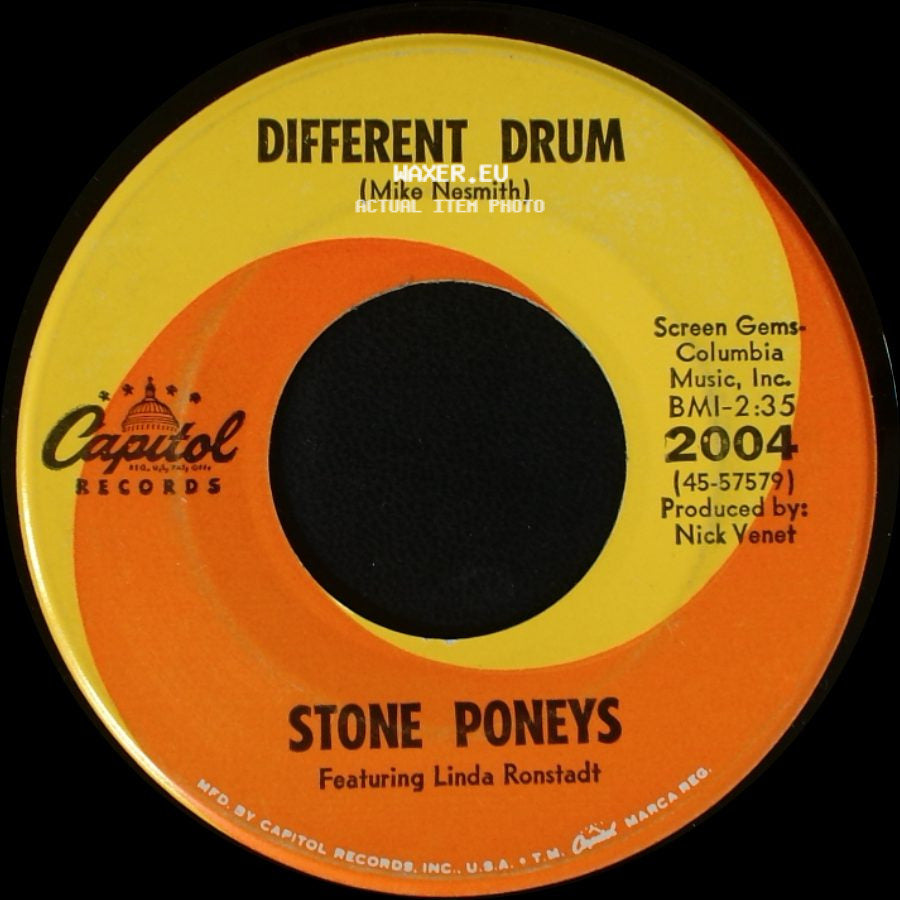 Stone Poneys / Stone Poneys Featuring Linda Ronstadt - Different Drum / I've Got To Know (Pam Polland) side A