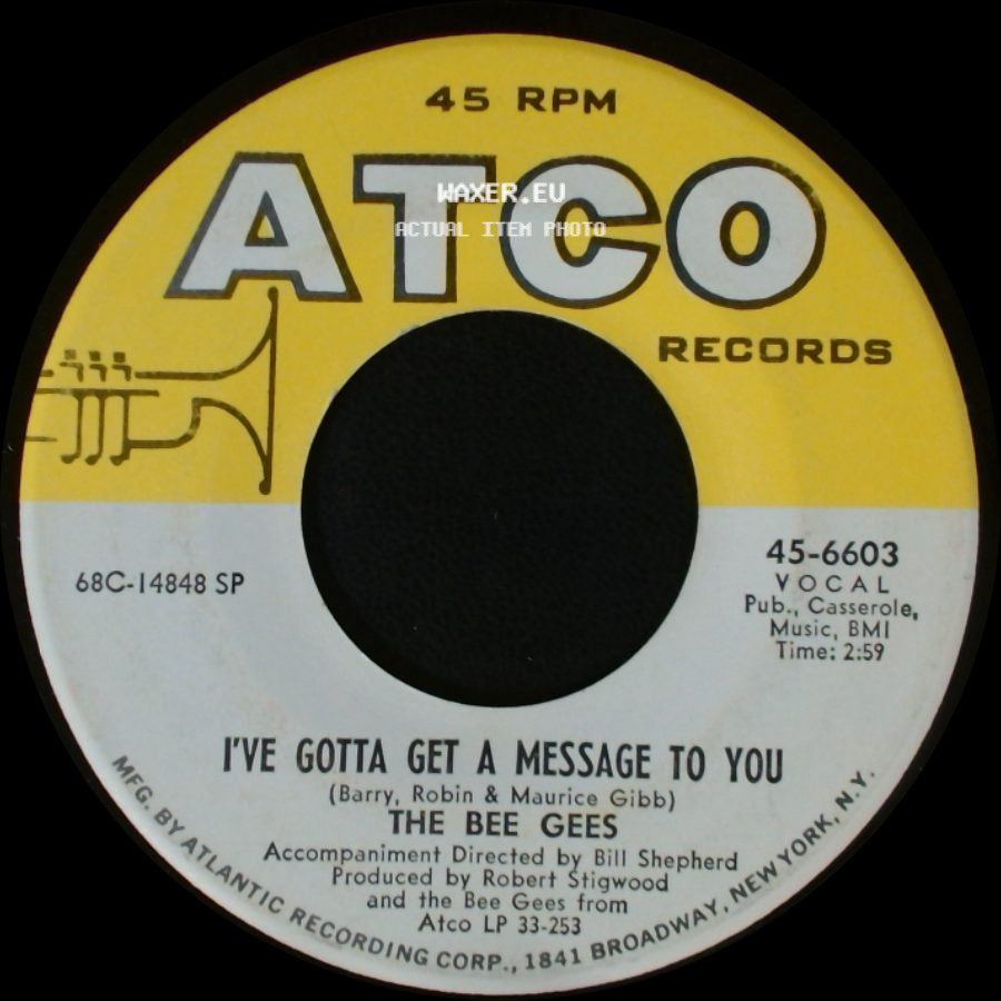 The Bee Gees - Kitty Can / I've Gotta Get A Message To You side B