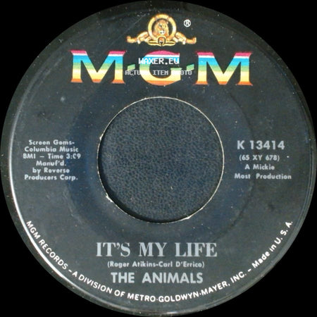 The Animals - I'm Going To Change The World / It's My Life side B