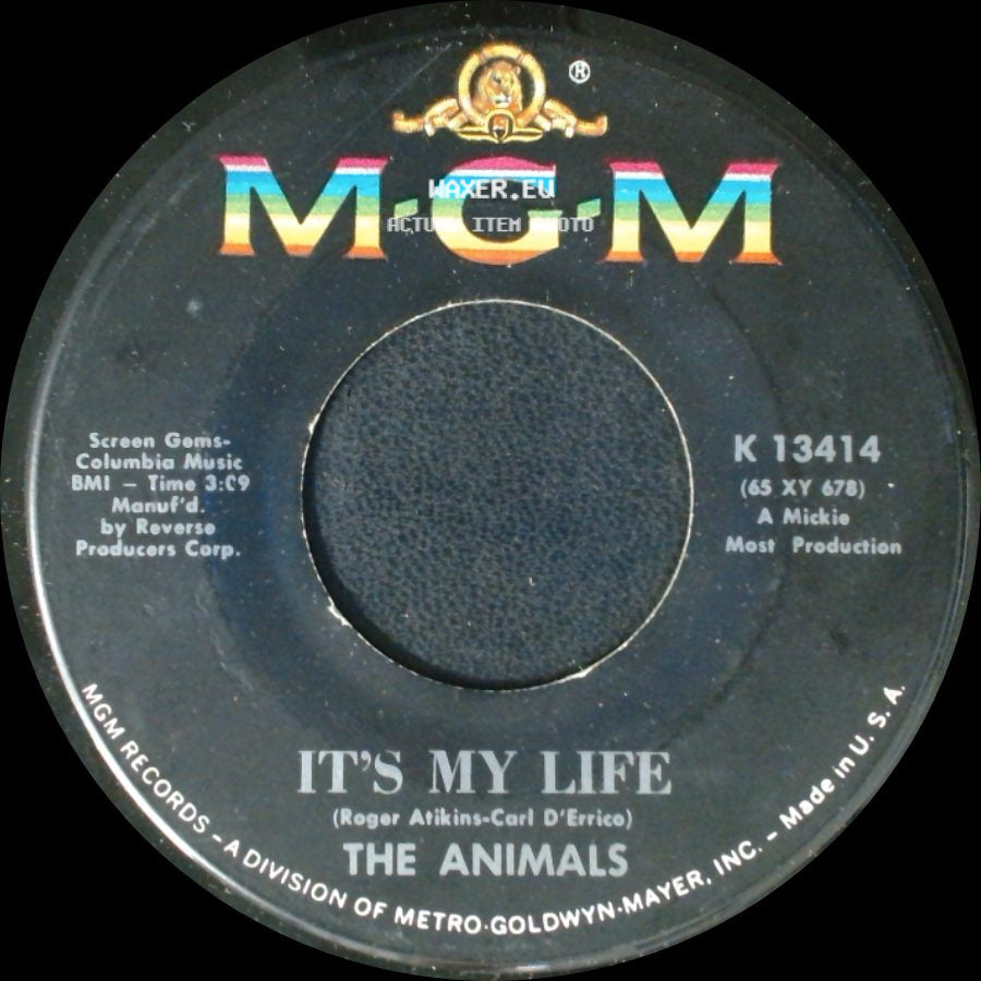 The Animals - I'm Going To Change The World / It's My Life side B