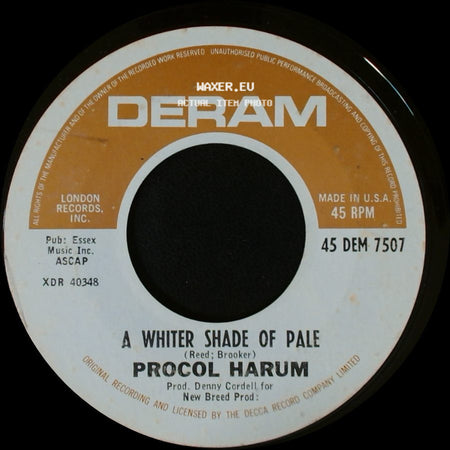 Procol Harum - Lime Street Blues / A Whiter Shade Of Pale side B