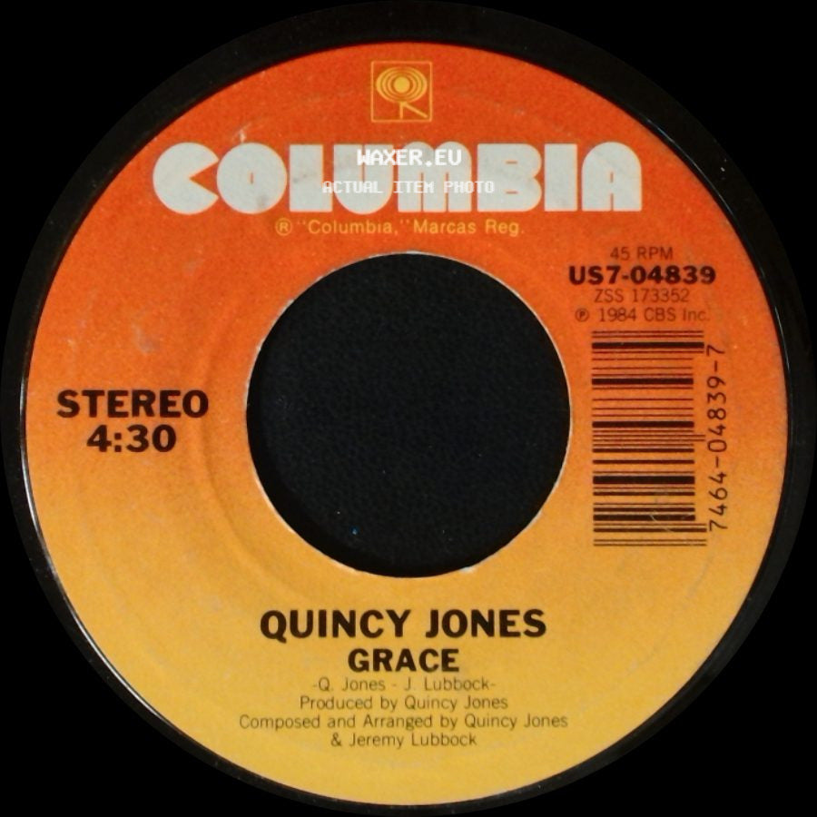 Quincy Jones / Usa For Africa - Grace / We Are The World side A