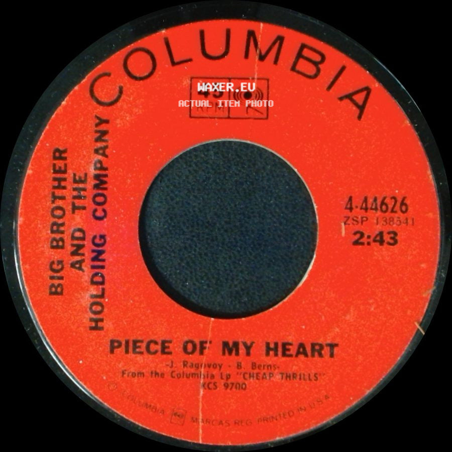 Big Brother And The Holding Company - Piece Of My Heart / Turtle Blues side A