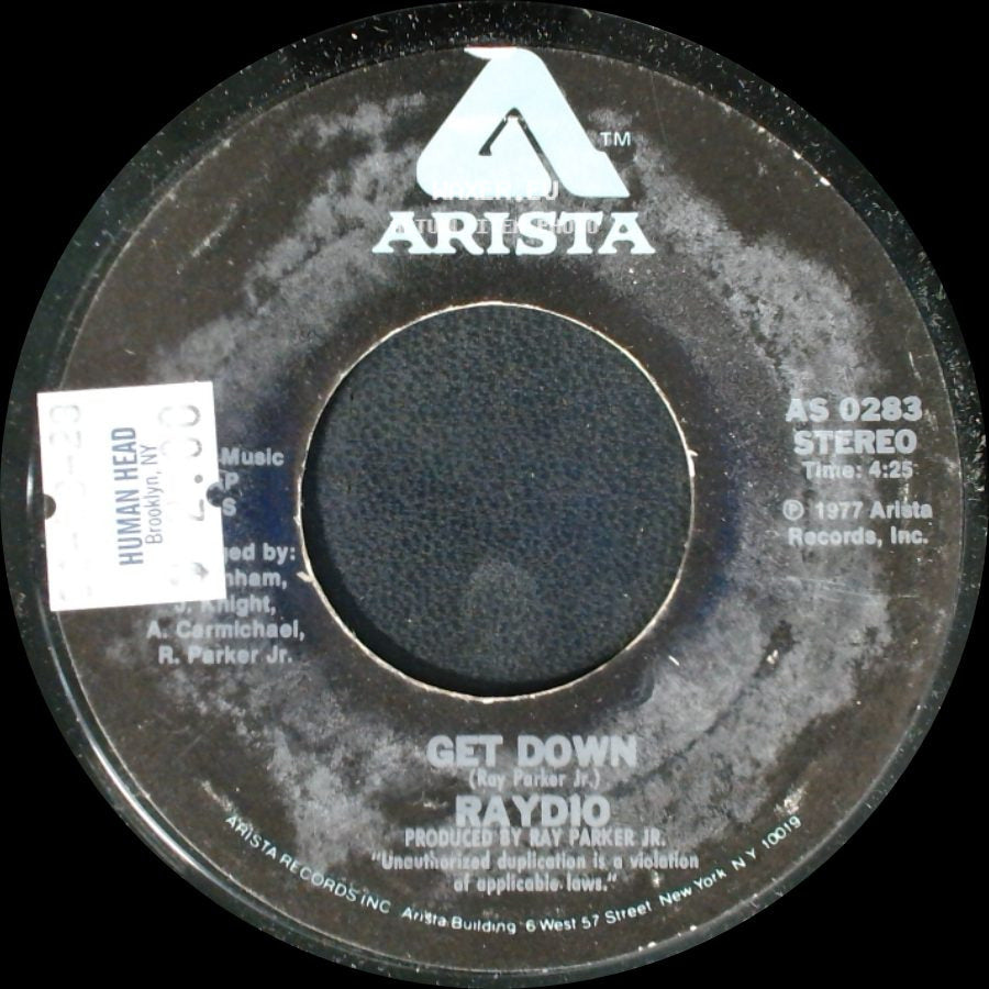 Raydio - Get Down / Jack And Jill side A