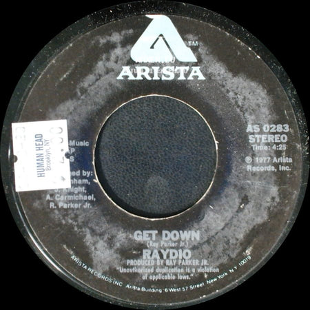 Raydio - Get Down / Jack And Jill side A