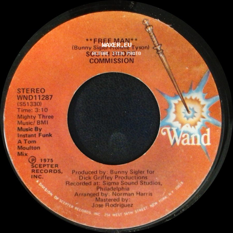 South Shore Commission - Free Man / Free Man **Disco Mix** side A