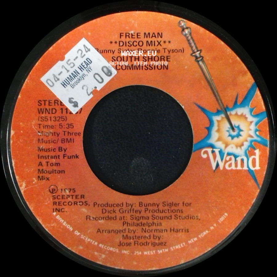 South Shore Commission - Free Man / Free Man **Disco Mix** side B