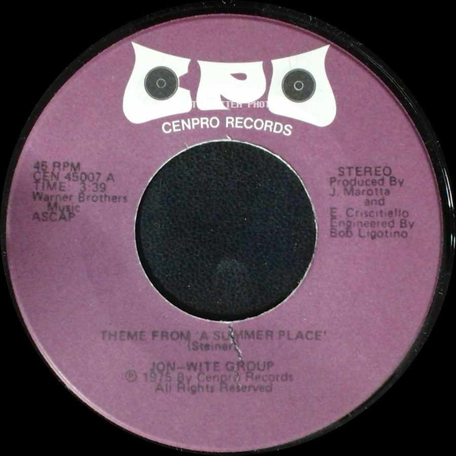 Jon-Wife Group / Jon-Wite Group - Honey Child / Theme From 'a Summer Place' side B