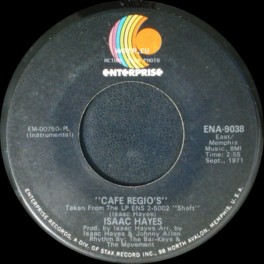 Isaac Hayes - Cafe Regio's / Theme From Shaft side A