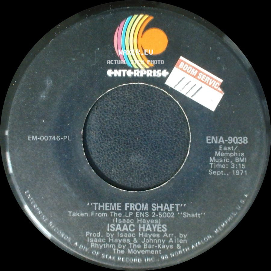 Isaac Hayes - Cafe Regio's / Theme From Shaft side B