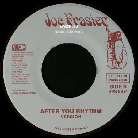 Fiona / Joe Frasier - One Dance / After You Rhythm Version side B