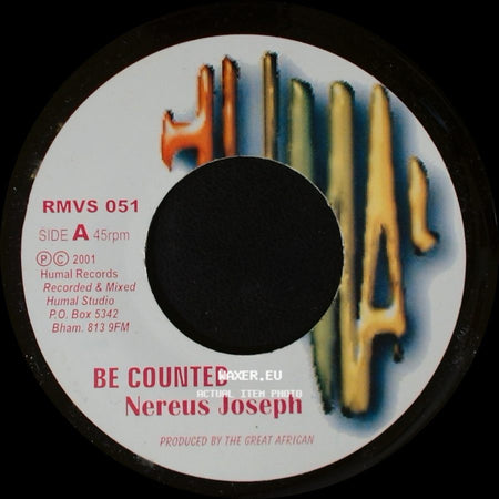 Nereus Joseph / Bubbler - Be Counted / Determination Riddim side A