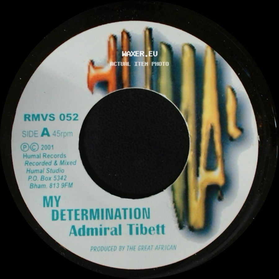 Admiral Tibett - My Determination / Determination Riddim Featuring Bubbler side A