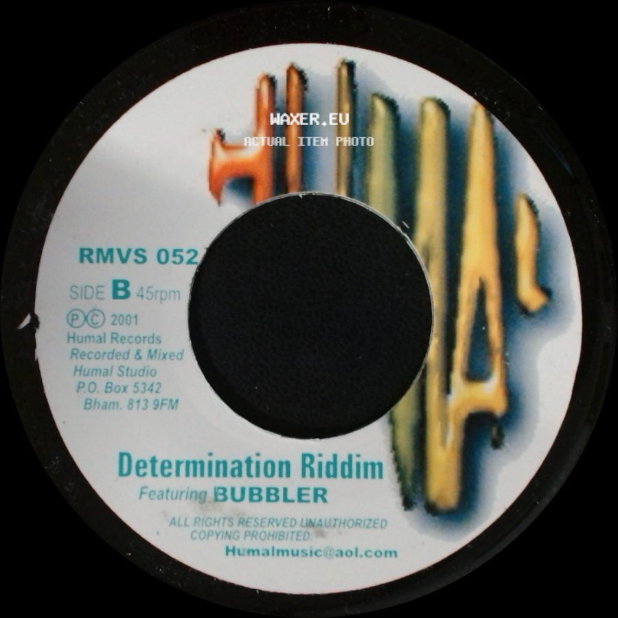 Admiral Tibett - My Determination / Determination Riddim Featuring Bubbler side B