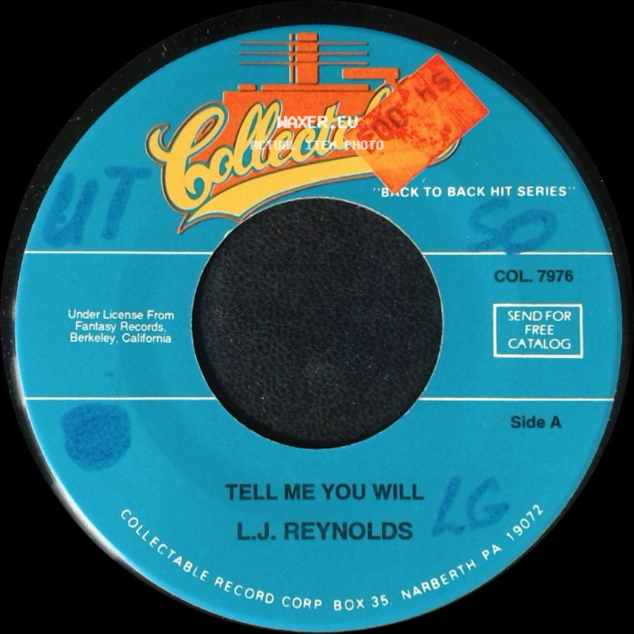 L.J. Reynolds - Tell Me You Will / Got To Give My L side A