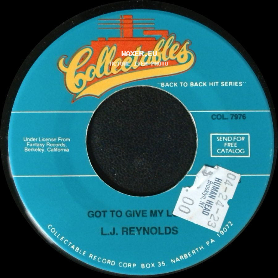 L.J. Reynolds - Tell Me You Will / Got To Give My L side B