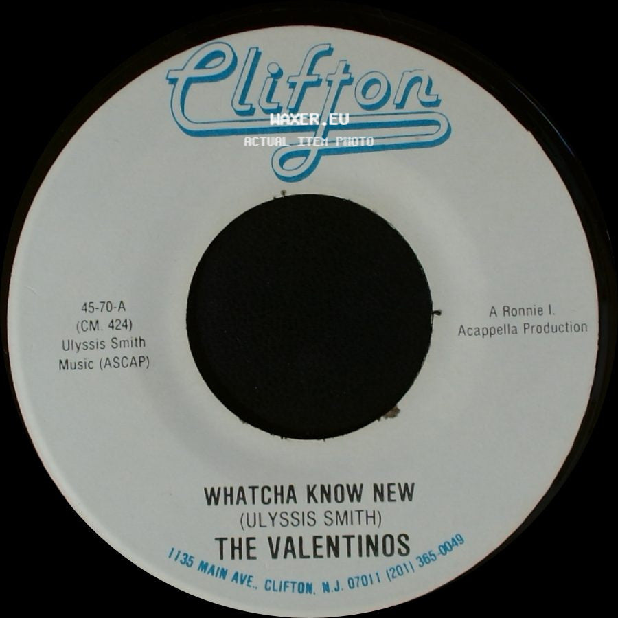 The Valentinos - Whatcha Know New / Easy To Fall In Love side A