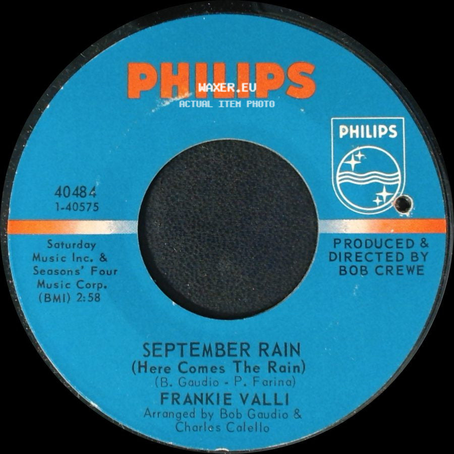 Frankie Valli - I Make A Fool Of Myself / September Rain (Here Comes The Rain) side B